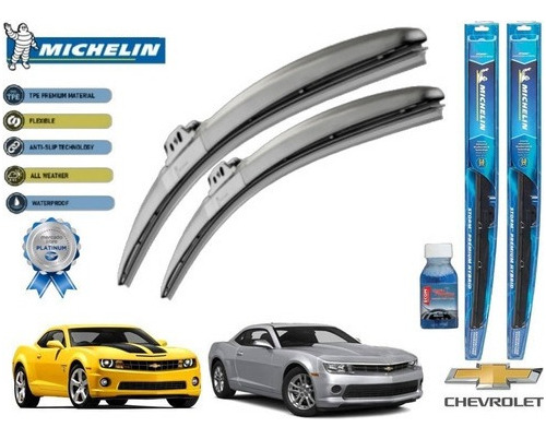 Par Plumas Limpiabrisas Chevrolet Camaro 2015 Michelin