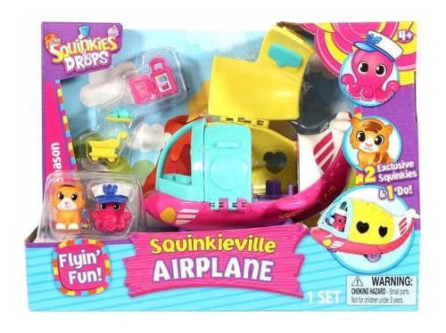 Avion Squinkies Con Muñecos Y Accesorios Tipo Shopking