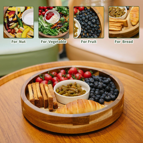 Bandeja Y Platos De 12 Pulgadas - Cuencos De Inmersión Con C