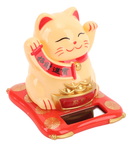 Brazo De Energía Solar Lucky Waving Cat Fortune Plastic