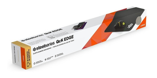 Mouse Pad Gamer Steelseries Qck Edge De Tecido G 40cm X 45cm X 2mm Black