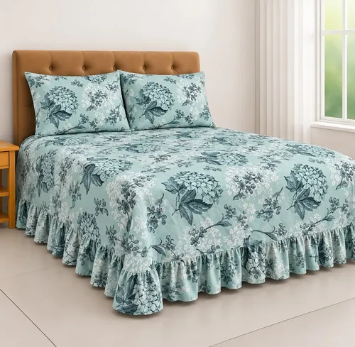 Embeleze Casa Colcha Cobre Leito Casal Queen Helena 400 Fios Toque Macio