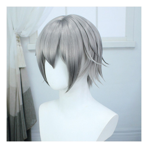 Honkai Star Rail Trailblazer Cosplay Peluca Corto Pelo 30cm