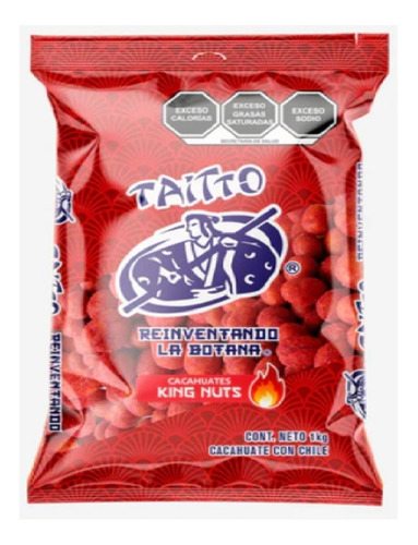 Bolsa Cacahuate King Nuts 1 Kg Taitto Lo Más Rico