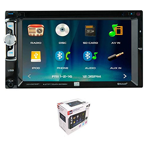 Xdvd276bt 6.2  Pantalla Tactil Lcd Doble Din Vehiculo