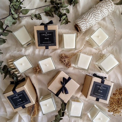 Vela Cera Soja Aromática Artesanal Para Regalar Souvenir