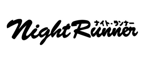 2pzs Vinil Sticker Calcomania Nigth Runner Japón 30x6cm 