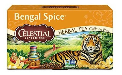 Caja De Tè Celestial Seasonings Té De Hierbas, Especias De