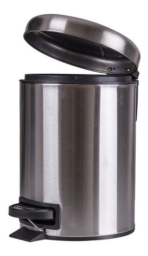 Imagen 3 de 6 de Tacho De Basura Acero Inoxidable 3 Lts Cocina Baño Oficina