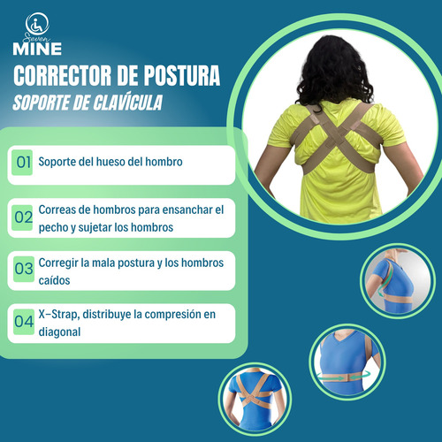 Corrector De Postura Con Soporte De Clavícula Bk-027 Hombro