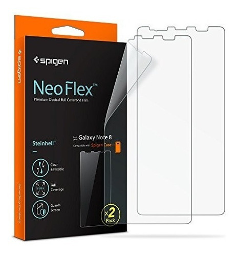 Protector De Pantalla Spigen, 2 Uds. P/samsung Galaxy Note 8