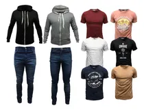 Comprar Dos Camperas Hombre Dos Jeans Elastizados Seis Remeras