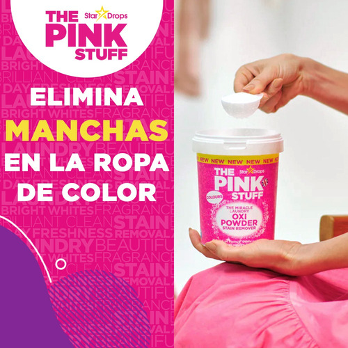 Quitamanchas Polvo Colores The Pink Stuff 1 Kg