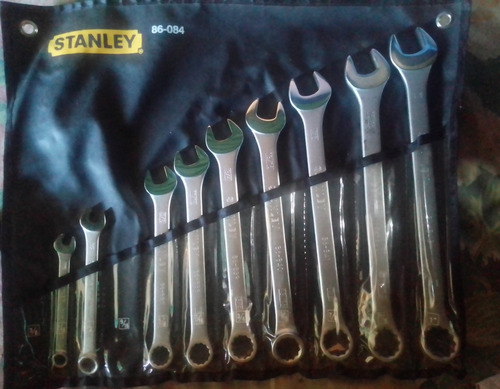 Juego De 9 Llaves Combinadas Stanley Nuevas 