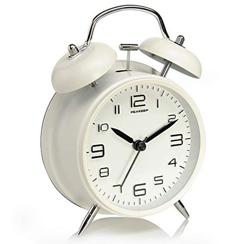 Reloj Despertador De Campana Doble Peakeep