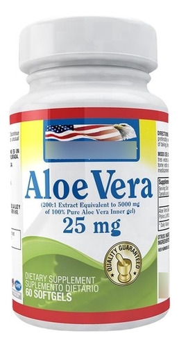 Aloe Vera 25mg 60 Softgels - Unidad a $633