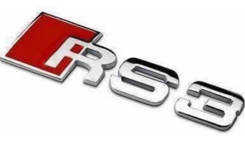 ¡¡¡emblema Audi Series Rs !!! ¡¡¡original!!! Trasera Plata