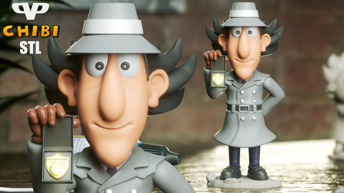 Imagen 1 de 3 de Escultura Coleccionable Inspector Gadget Chibi Para Chibi X