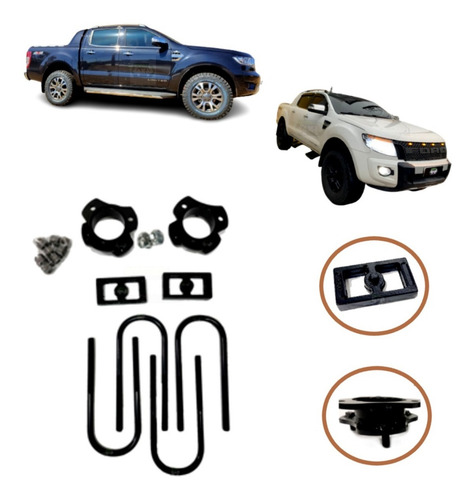 Kit Lift De Suspensão 1,5 Polegada Ranger 2013 A 2022