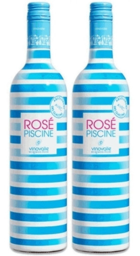 Kit Vinho Rosé Piscine Francês 750ml 2 Unidades