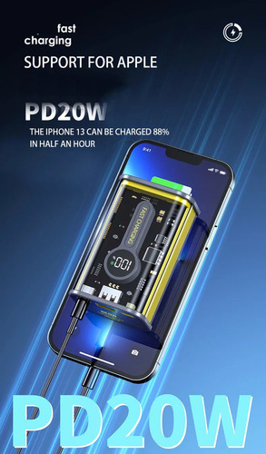 Cargador io ibk 22,5w ibk tipo c y usb portátil con cable carga 1a
