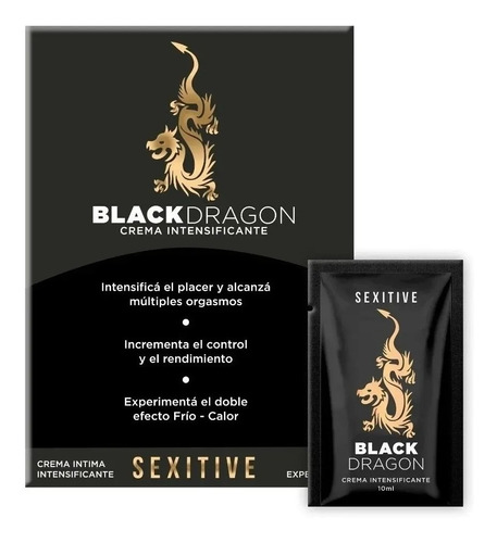 Crema Intima Intensificante Potenciadora Black Dragon Sobre 