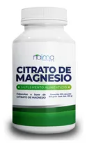 Comprar Citrato De Magnesio - 100% Puro - 500mg - 200 Caps. Sabor Sin Saborizantes