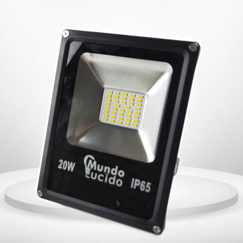 Imagen 6 de 6 de Reflector Led De 20 Watts Para Exterior (rf20) Luz Cálida