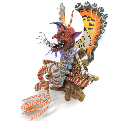 Alebrije Camaron Diablo Mexica Artesania Mexicana Escultura 