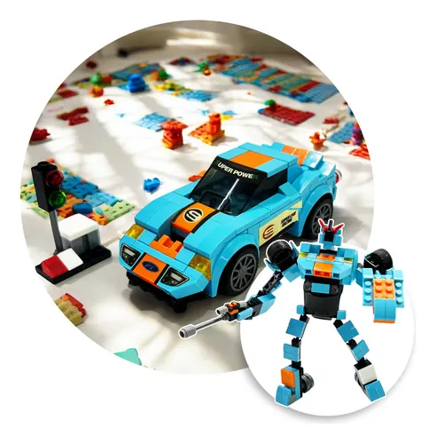 Juguete Bloques Construcción Transforme Robot Carro J-804