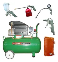 Comprar Compresor 2,5 Hp 220v 50 Litros 2 Incluye Kit 5 Piezas Fema