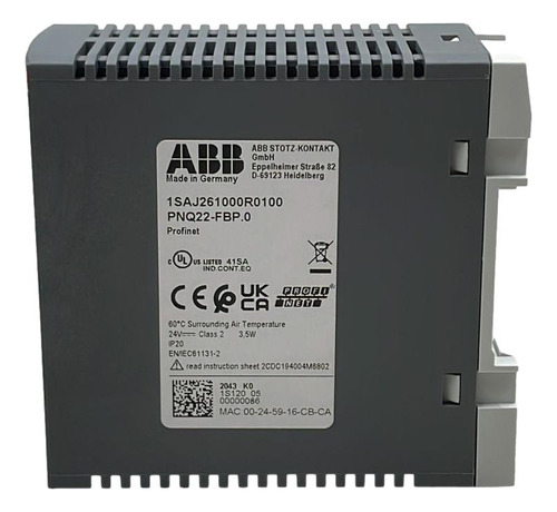 Modulo De Comunicação Abb Pnq22-fbp.0 1saj261000r0100 24vcc