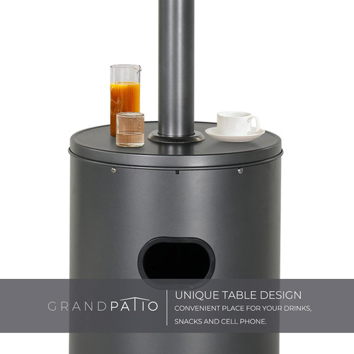 Calentador De Propano Externo 48,000 Btu Con Ruedas Y Cubier