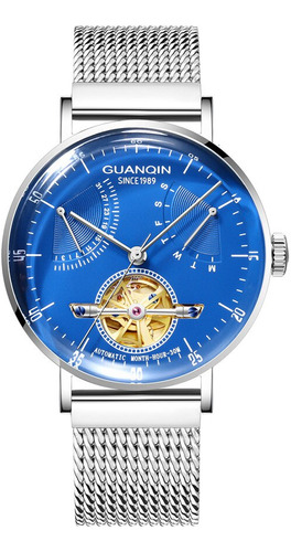 Reloj Automático Guanqin Con Calendario Para Hombre, Diseño
