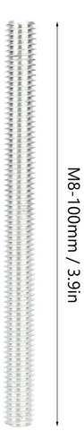 Barra De Haste Rosqueada D De Ferro Galvanizado M8* 100mm M8