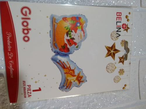 Globo Metalico Trineo Navidad Medidas 48cm X 95cm