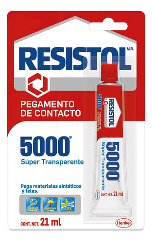Pegamento Resistol 5000 Tubo Transparente 21 Ml
