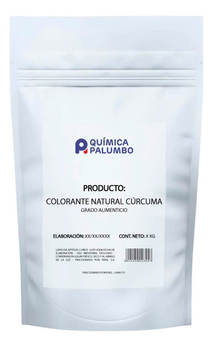 Colorante Natural Cúrcuma X 1 Kg. Grado Alimenticio