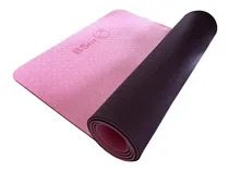 Comprar Mat De Yoga Colchoneta Tpe 6mm Enrrollable Pilates Gym Bsfit Color Rosa\u002Fvioleta