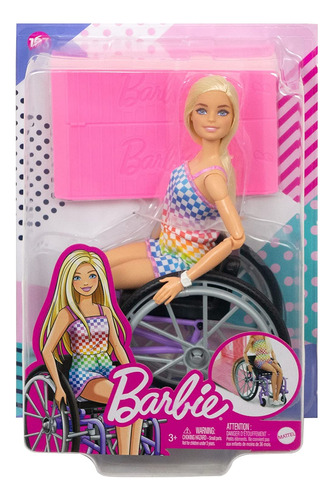 Muñeca Barbie Con Silla De Ruedas Y Rampa
