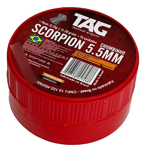 Chumbinho P/carabina Rifle Pressão Scorpion 5,