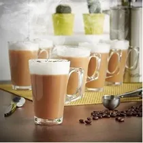 Comprar Canecas Xícaras Copos De Vidro Para Café Capuccino Chocolate