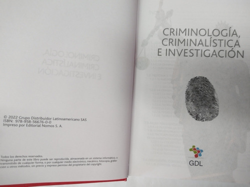 Libro Criminologia Criminalistica E Investigación 1 T
