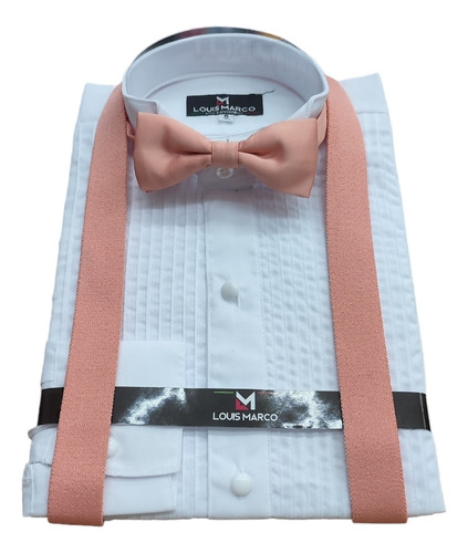 Tirantes & Moños Niño Varios Colores Paquete 12 Pzas Melon Lisa