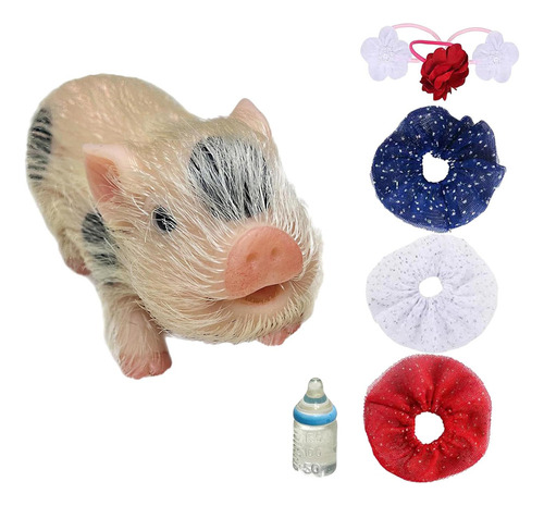 . Mini Cerdito Reborn Piggy Doll, Muñeca De Silicona Con