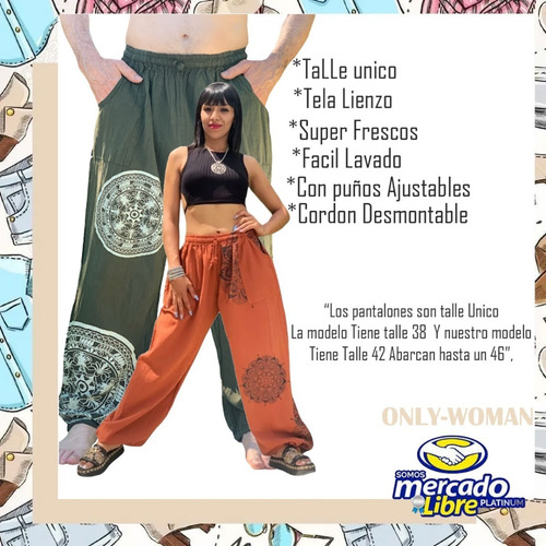 Imagen 9 de 10 de Babucha Pantalón Bambula Yoga Taichi Puño Ajustable