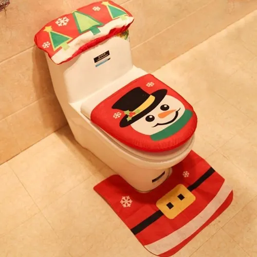 Set Fundas Navidad Baño Decoración Navideña