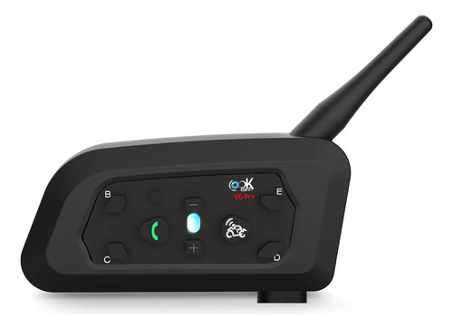 Lookearth V6 Pro Bluetooth Capacete Walkie Talkie , Sem Fio Rgb À Prova D'água Fone Ouvido Com Cancelamento Ruído, Pode Se Comunicar Com 6 Pessoas, 1,2 Km, 18h Duração Da Bateria.