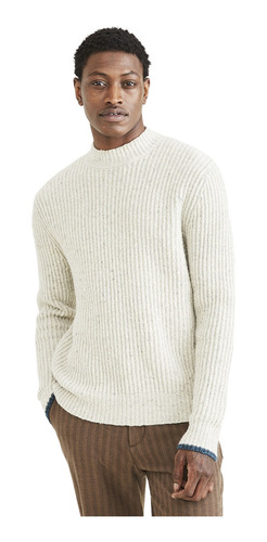 Sweater Hombre Chunky Mock Regular Fit Egret Dockers