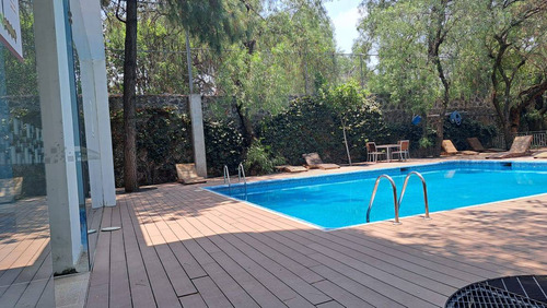 Penthouse Dos Niveles En Fuentes Del Bosque Tepepan Con Jardin De 166 M²